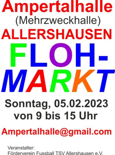 Großer Hallenflohmarkt Allershausen